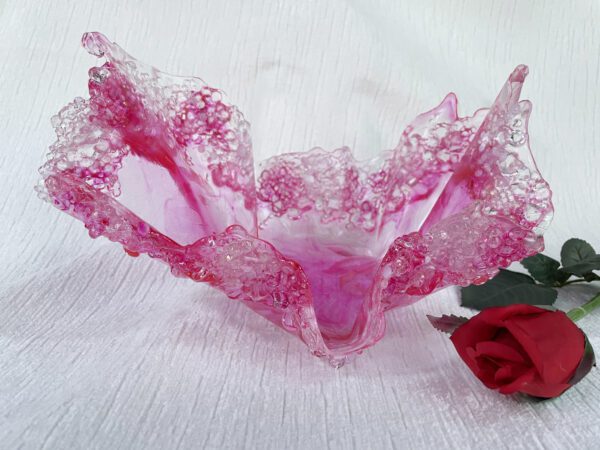 Pink splash bowl